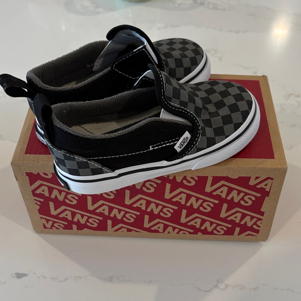 Toddler Vans slip-ons never worn size 7.5
